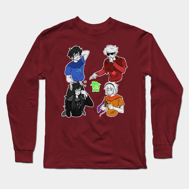 Beta Kids [ Homestuck ] Long Sleeve T-Shirt by rammboozled